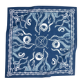 No. 070 Nautilus Bandana with heart mahjong embroidery, product flat lay