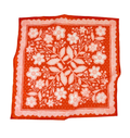 No. 145 Lacey Bandana with embroidered lacey pattern, product flat lay.
