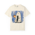 Ghost & Black Cat Halloween Graphic Tee
