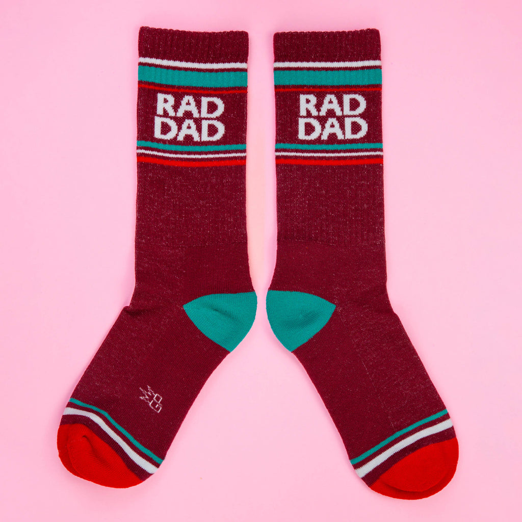 Rad Dad Gym Crew Socks alternate angle